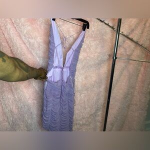 Purple ruffly Dress